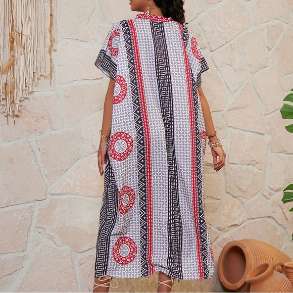 Patterned Kaftan - One Size - Picture 2 of 8